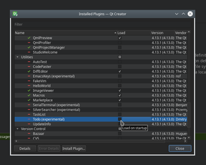 Qt Creator - Installed plugins - ToDo plugin not active screenshot.png